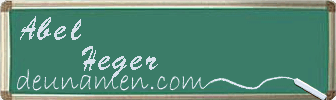 Abel Heger Visitenkarte